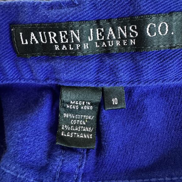Vintage RALPH LAUREN Jeans Co.Electric Blue Straight Leg Mom Jeans Geek Indie 10 - Picture 6 of 6